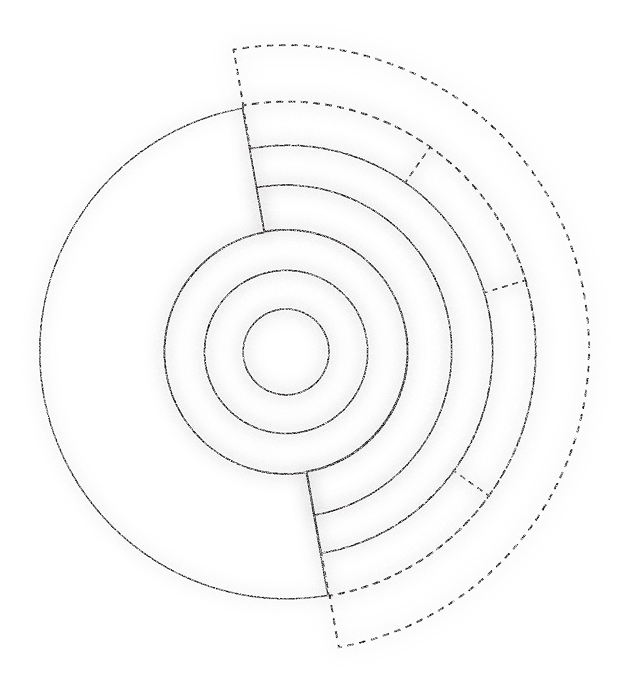 round, layered AI infrastructure graphic